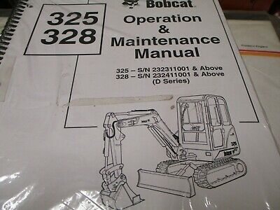 Bobcat 325 328 Excavator Operation & Maintenance Manual