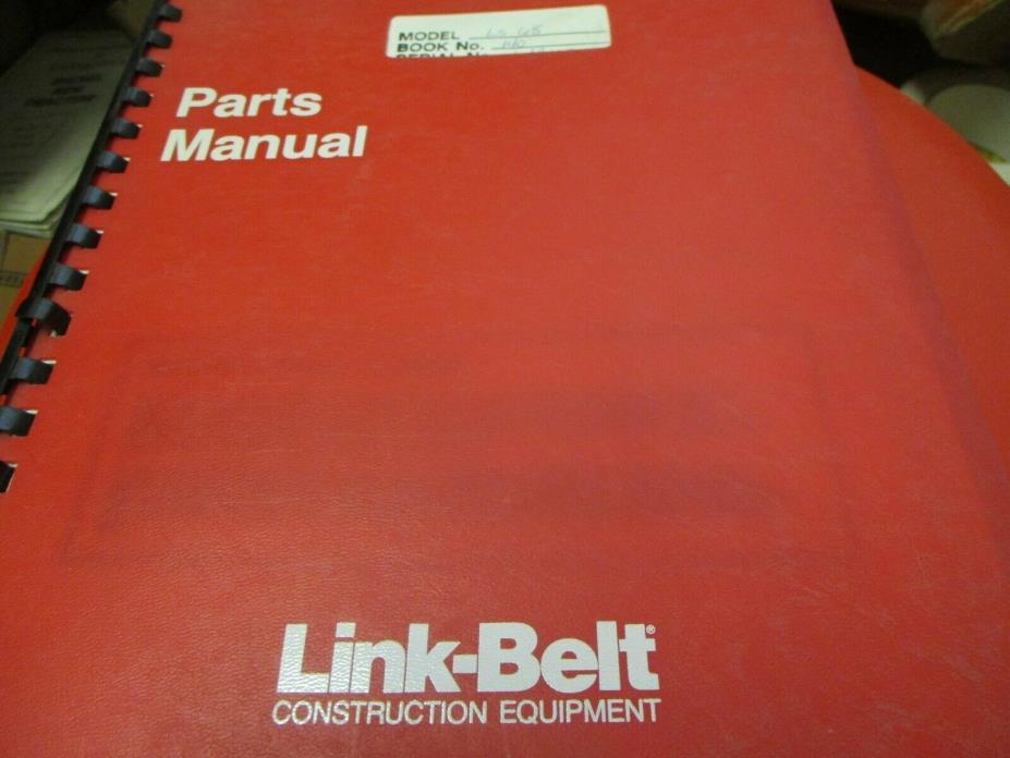 Link Belt Speeder LS 68 Crane Parts Manual