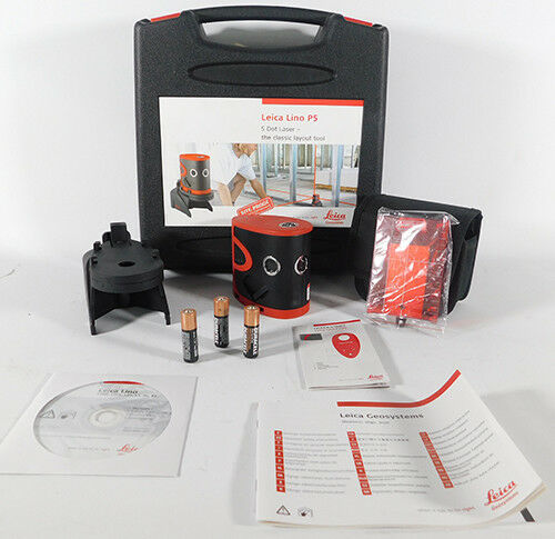 Leica LINO P5 5 Point Laser | 777068 | Self-Level | Indoor | Outdoor | Rugged |