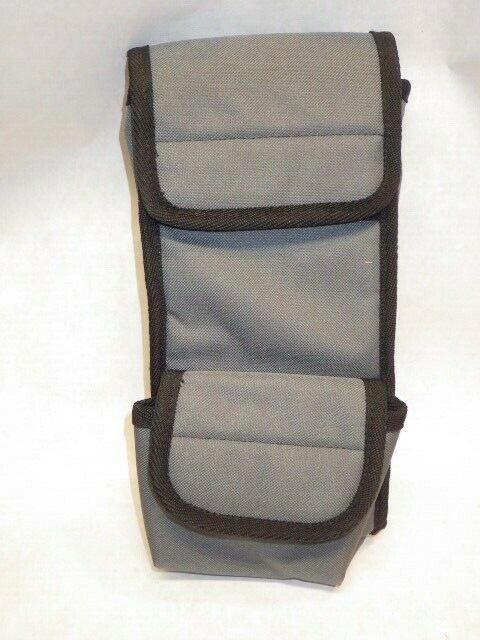 Data Collector Gray Bag Case Nylon Belt Loop Front Pouch GPS TOPCON & Others