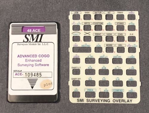 SMI 48 ACE Surveying Card for HP 48GX Calculator
