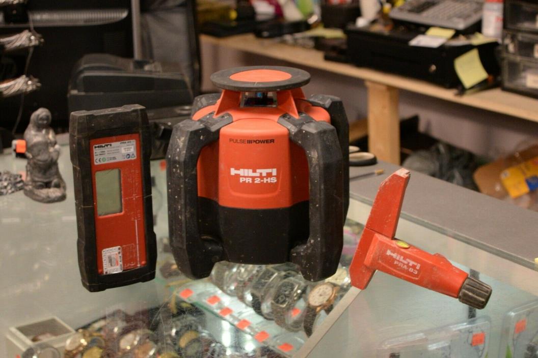 Hilti PR 2-HS Rotating Laser Level With Extras - TESTED/WORKS