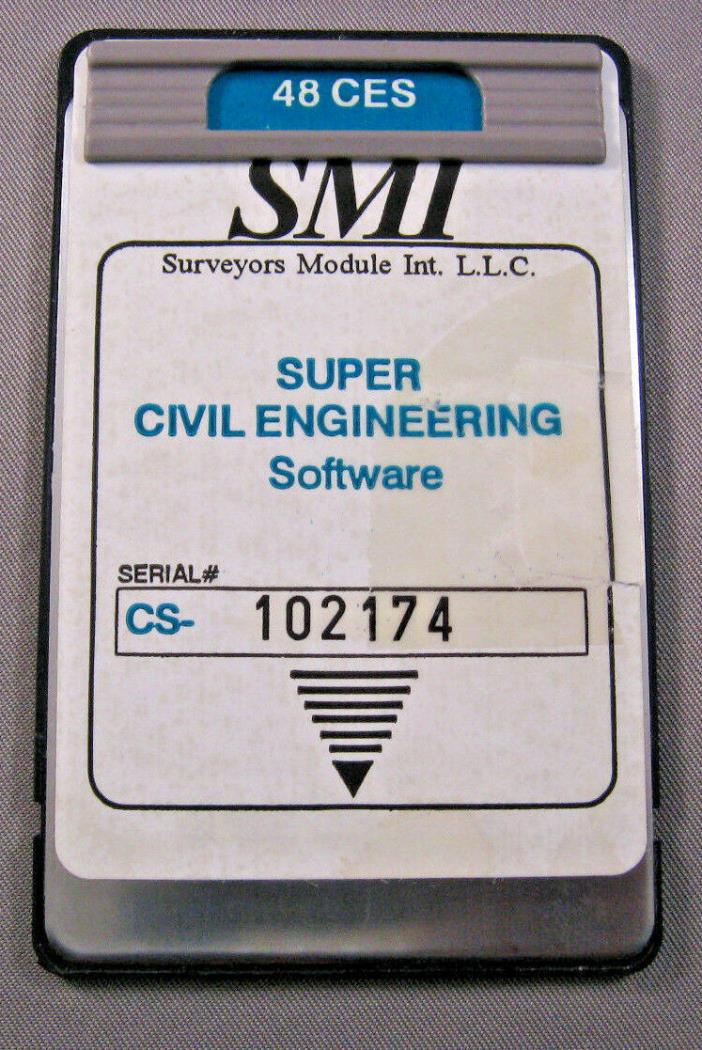 SMI CES Super Civil Engineering Card for Hewlett Packard HP 48GX Calculator