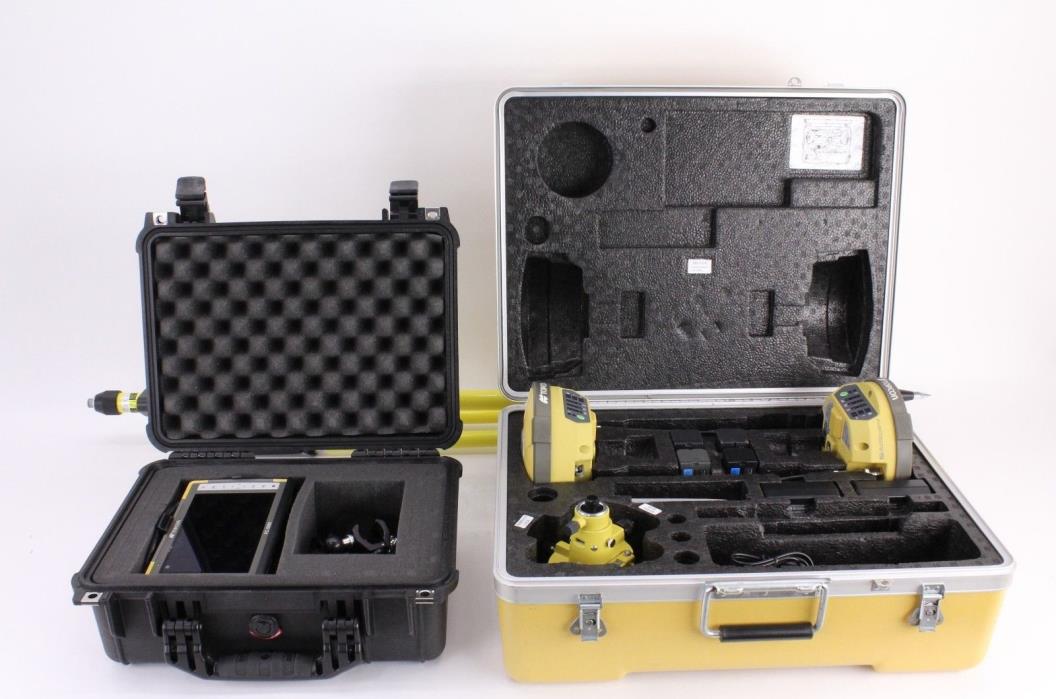 Topcon Hiper V Dual Base/Rover Receiver Kit Rx/Tx GPS GLONASS, FC-5000 Pocket-3D