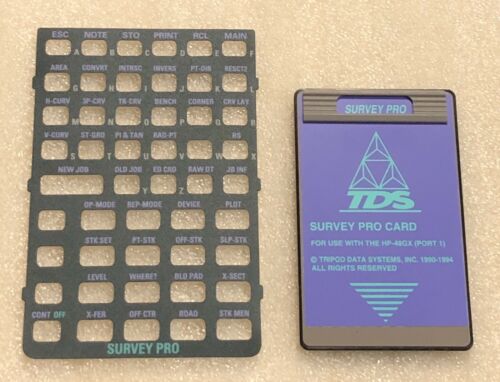 TDS Surveying Pro Card for HP 48GX Calculator