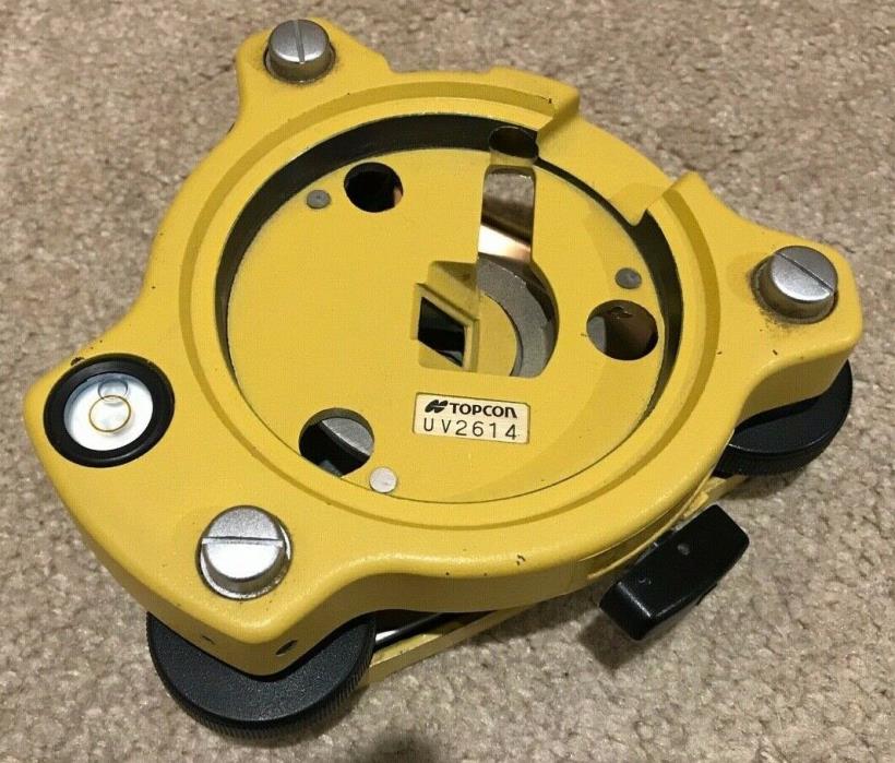 Topcon Yellow Tribrach w/o Optical Plummet Serial UV2614 for Total Station