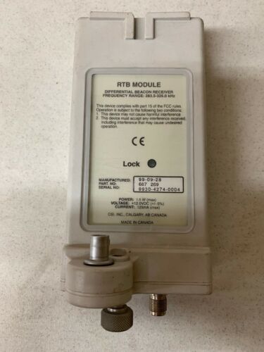 Leica RTB Module Differential Beacon Receiver cable case trimble GPS 283.5–325
