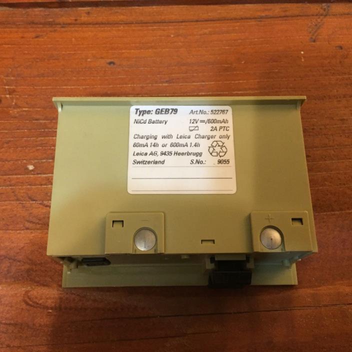 WILD HEERBRUGG LEICA GEB79 BATTERY SURVEYING