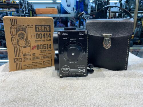 Hopkins Hoppy Split-image Transit Level Model G2 with Case &  Instructions