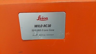 Leica Heerbrugg AG Swiss WILD RC30 15/4 UAG-S Lens Cone No 13246 w/ Hard Case