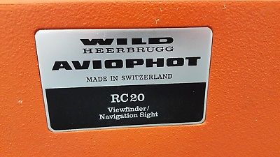 Wild Heerbrugg Aviophot RC20/PAS12 Viewfinder Navigation Sight 11311 w Hard Case