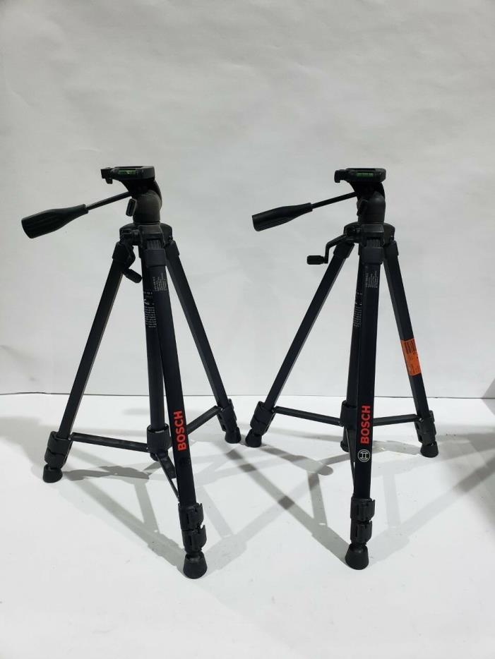 Bosch LOT of 2 *USED* Compact Tripods w/Extendable Height, use w/Lasers BT 150