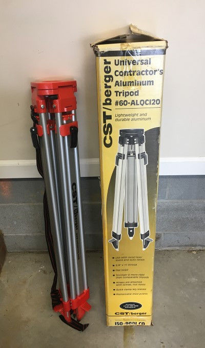 CST/berger 60-ALQCI20 Universal Contractors Aluminum Tripod, great condition