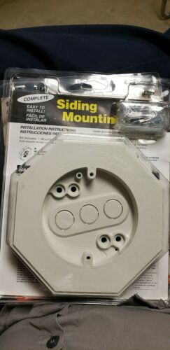 ARLINGTON 8141DBL SIDING MOUNTING KIT  with Built-in-Box,white FOR 1/2