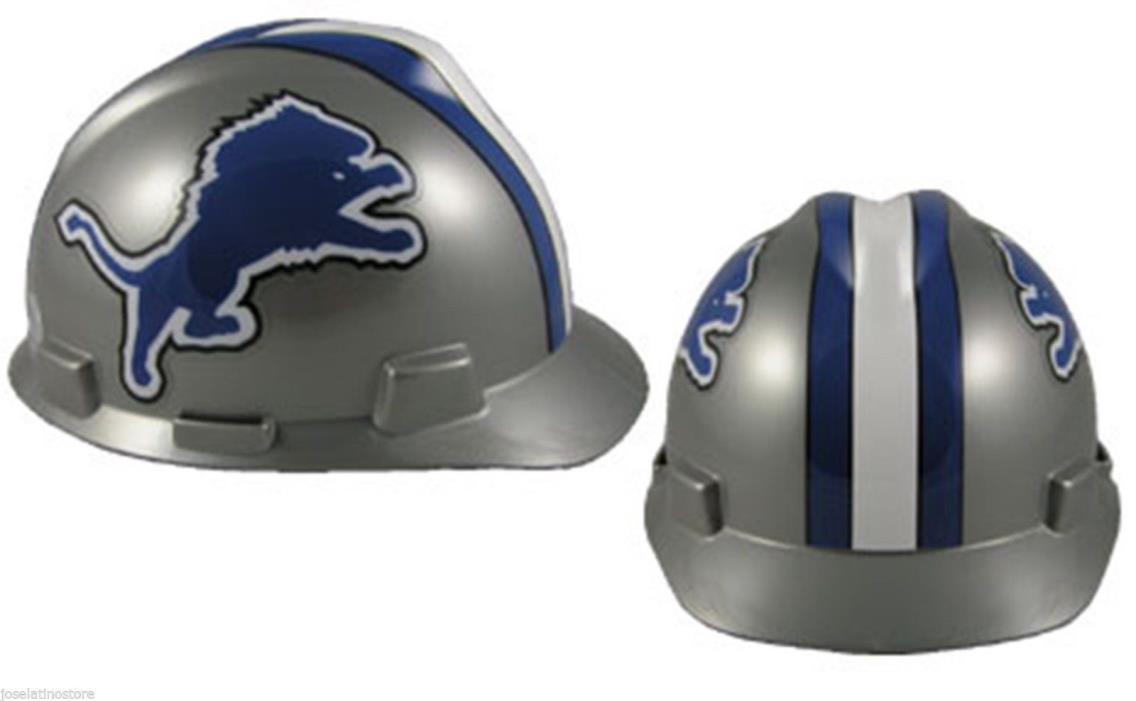 DETROIT LIONS NFL FOOTBALL MSA V-GUARD TYPE 1 HARD HAT HELMET new in packaging