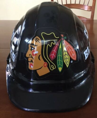 Chicago Blackhawks Hard Hat NHL Hockey Hardhat with Pin Lock Suspension-Used