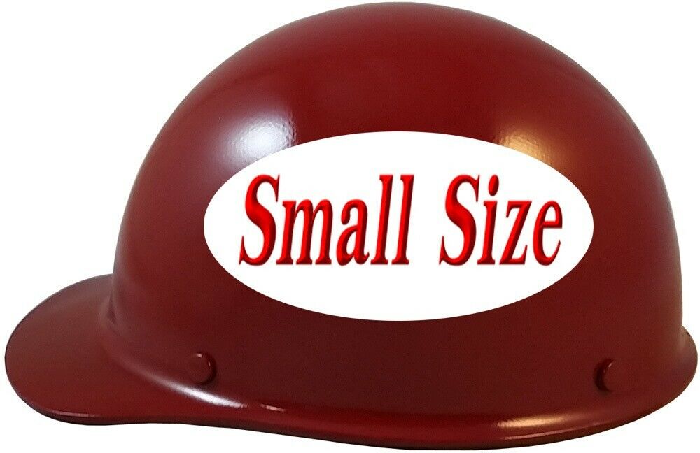 MSA Skullgard SMALL SHELL Cap Style Hard Hat with Ratchet Suspension - Maroon