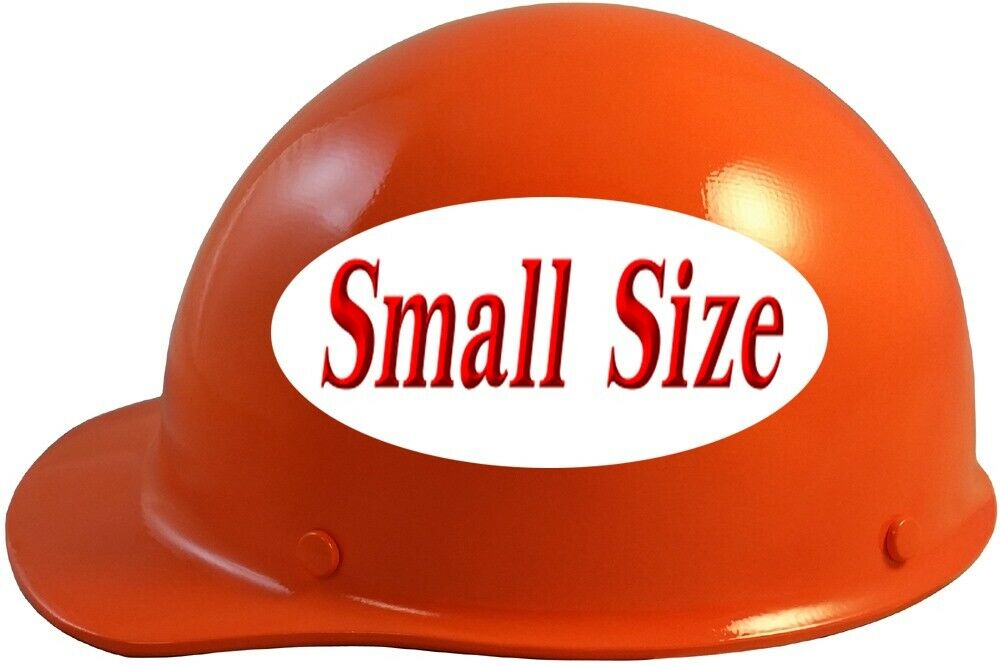 MSA Skullgard SMALL SHELL Cap Style Hard Hat with Ratchet Suspension - Orange