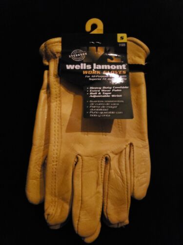 Wells Lamont 1132S Unlined Cowhide Full Leather Driver Glove, Small