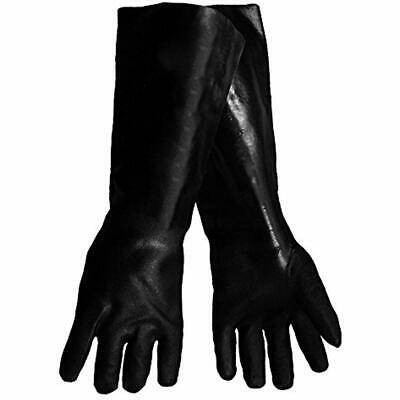 Lab Safety & Work Gloves Elbow Length Chemical Resistant Rubber Gloves, With - 2