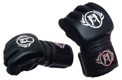 MMAchines Of War MMA Fight Gloves Leather And Synthetic Leather Size MEDIUM