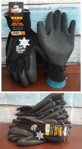 Kinco 1790 Warm Grip Form Fitting Gloves Size X-Large Set of 9 Pairs