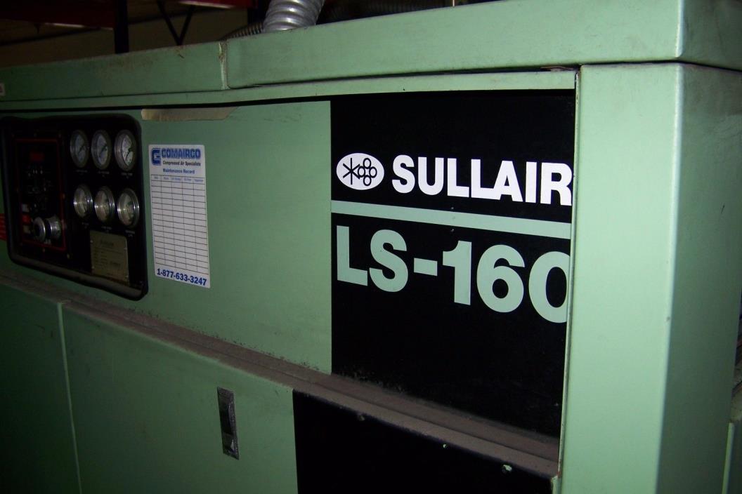 Sullair LS160 100 hp. Rotary Screw air compressor yr. 2007 air cooled