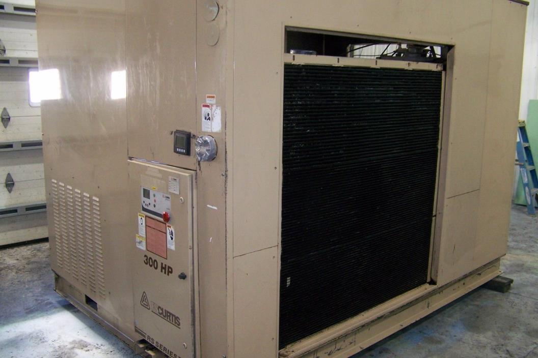 Curtis since 1854 R/S300 300 hp. Rotary Screw Air compressor warranty year 2012