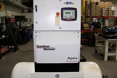 Gardner Denver APEX5-15A  Rotary Screw air Compressor year 2016 120 gal tank