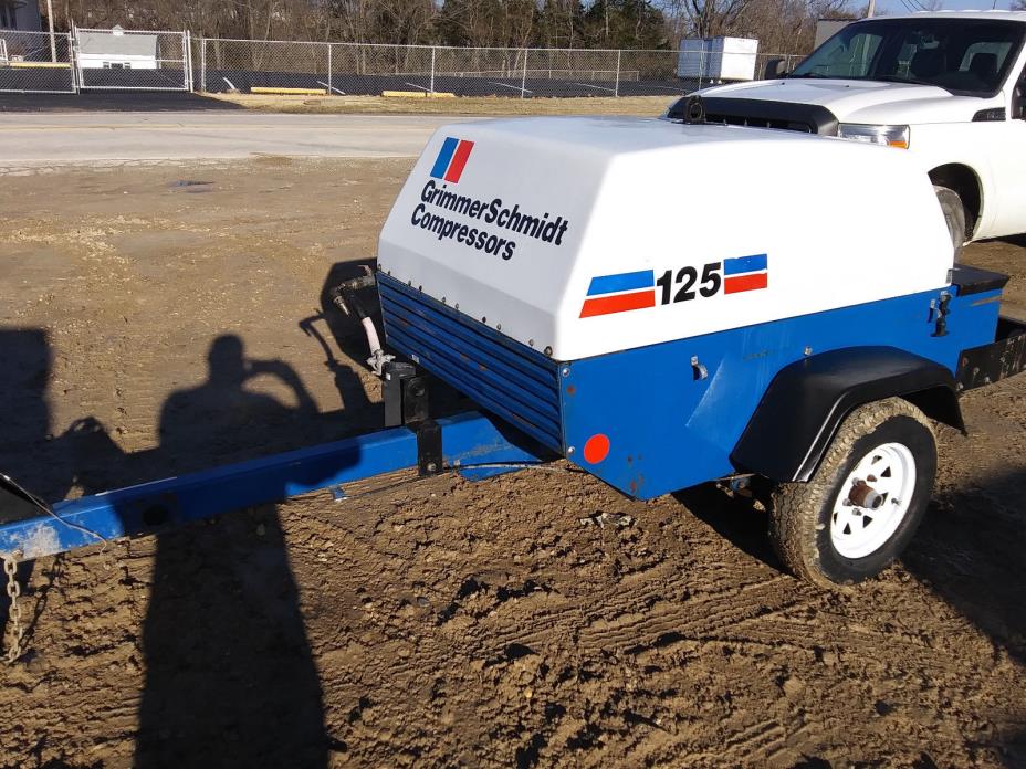 GrimmerSchmidt air compressor 125 CFM Towable Air Compressor Grimmer Schmidt