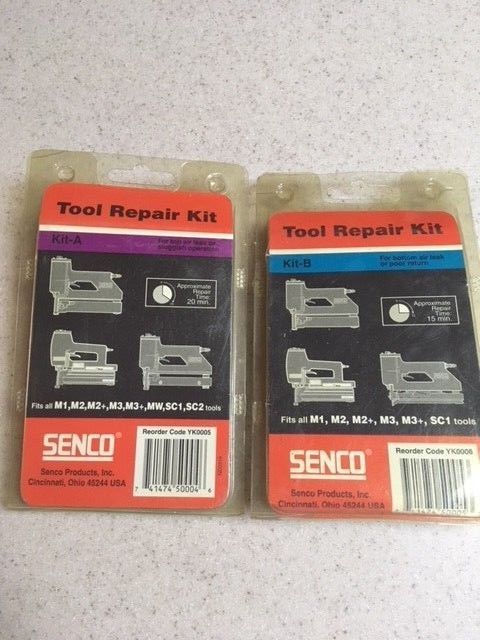 Senco Tool Repair Kit M1-M2-M2+-M3-M3+-MW-SC1 YK0005 & YK0006 A & B