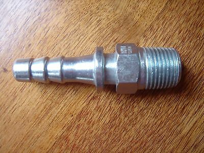 Dixon 3512 Zinc Plated Steel Air Fitting, Nipple, 1/2