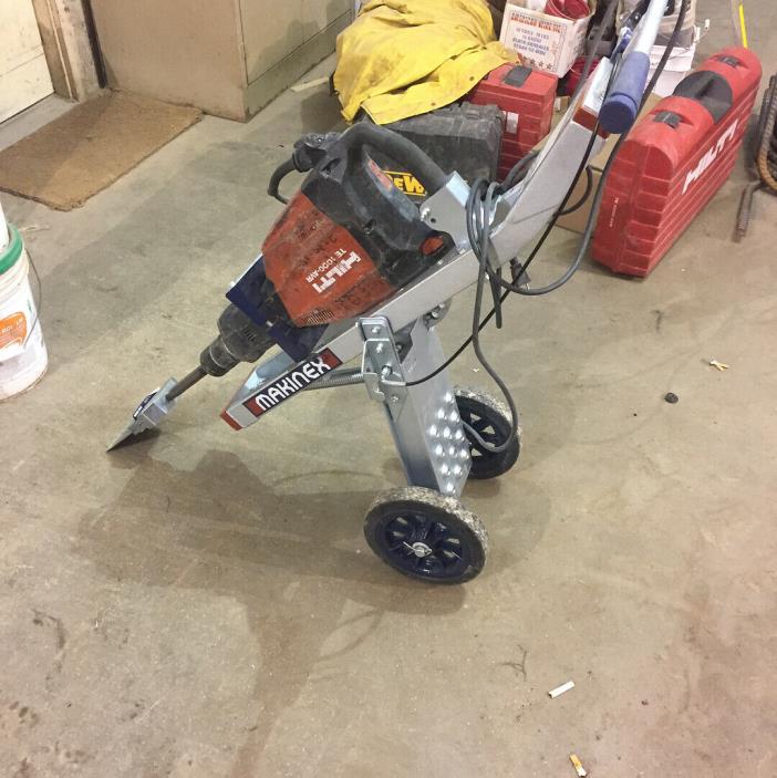 Hilti te-1000 avr Breaker Demolition Hammer w/ Makinex Flooring Cart 1000 te1000