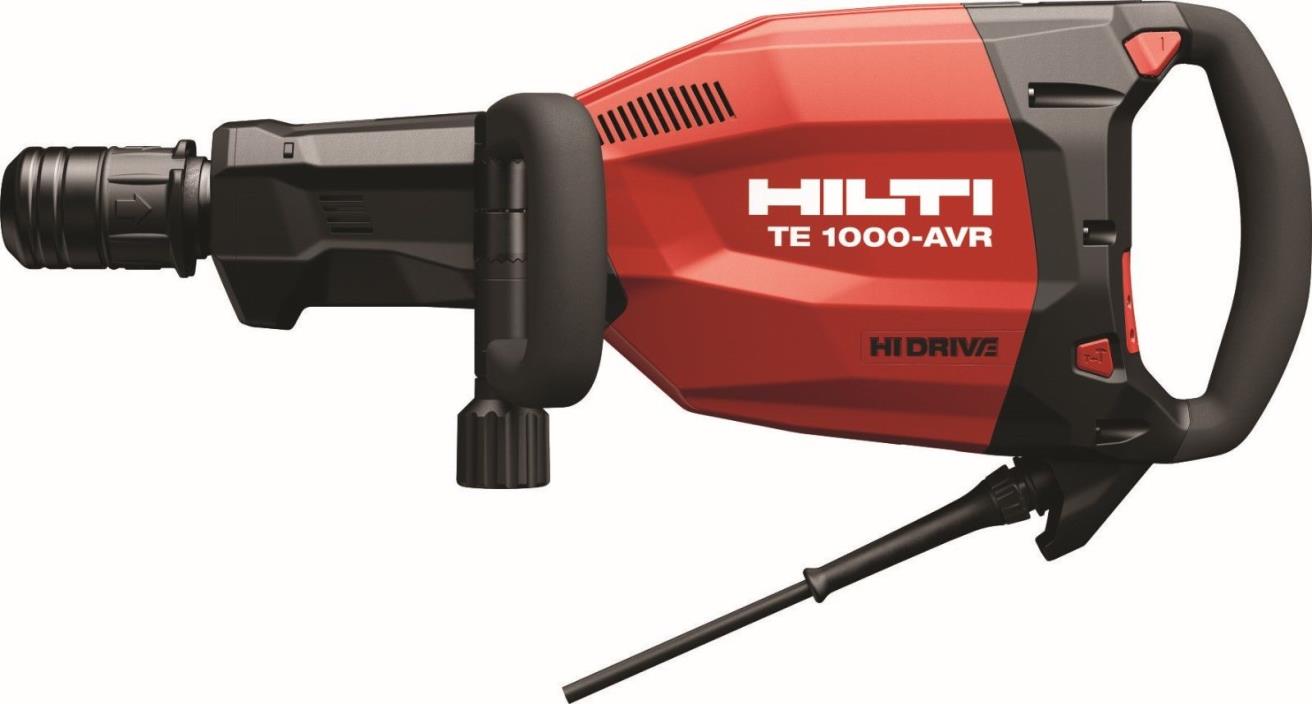 HILTI TE-1000 PERFORMANCE PACKAGE w/ 2 CHISELS & SPARE CORD #3523418 - NEW