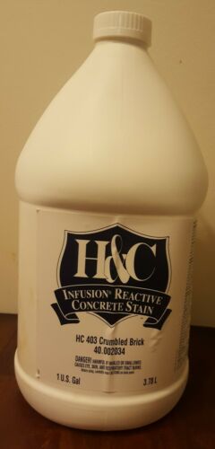 2 gallon H&C infusion reactive concrete stain HC 403 crumbled brick 40.002034