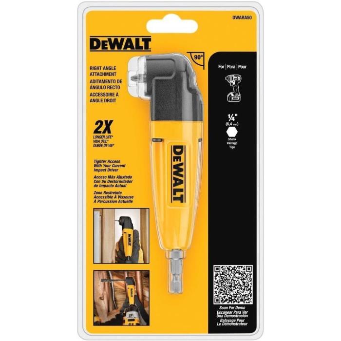 Dewalt Right Angle Drill Adapter Lightweight Corner