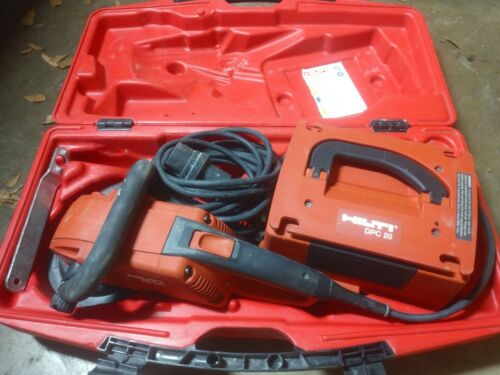 Hilti DG150 Concrete Grinder w/ DPC 20 Power Supply w/ Case