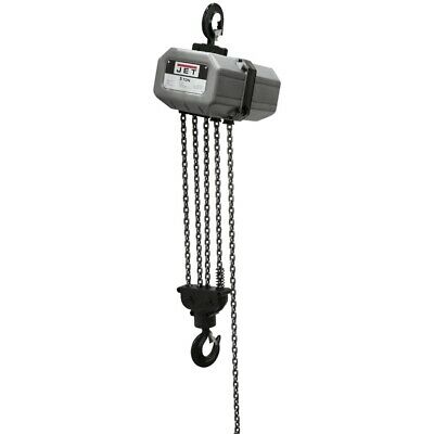 JET 511000 5SS-1C-10, 5-Ton Electric Chain Hoist 1-Phase 10' Lift