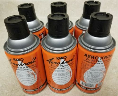 6ea Kano Aerokroil Kroil Penetrating Oil 10 Oz Aerosol  New