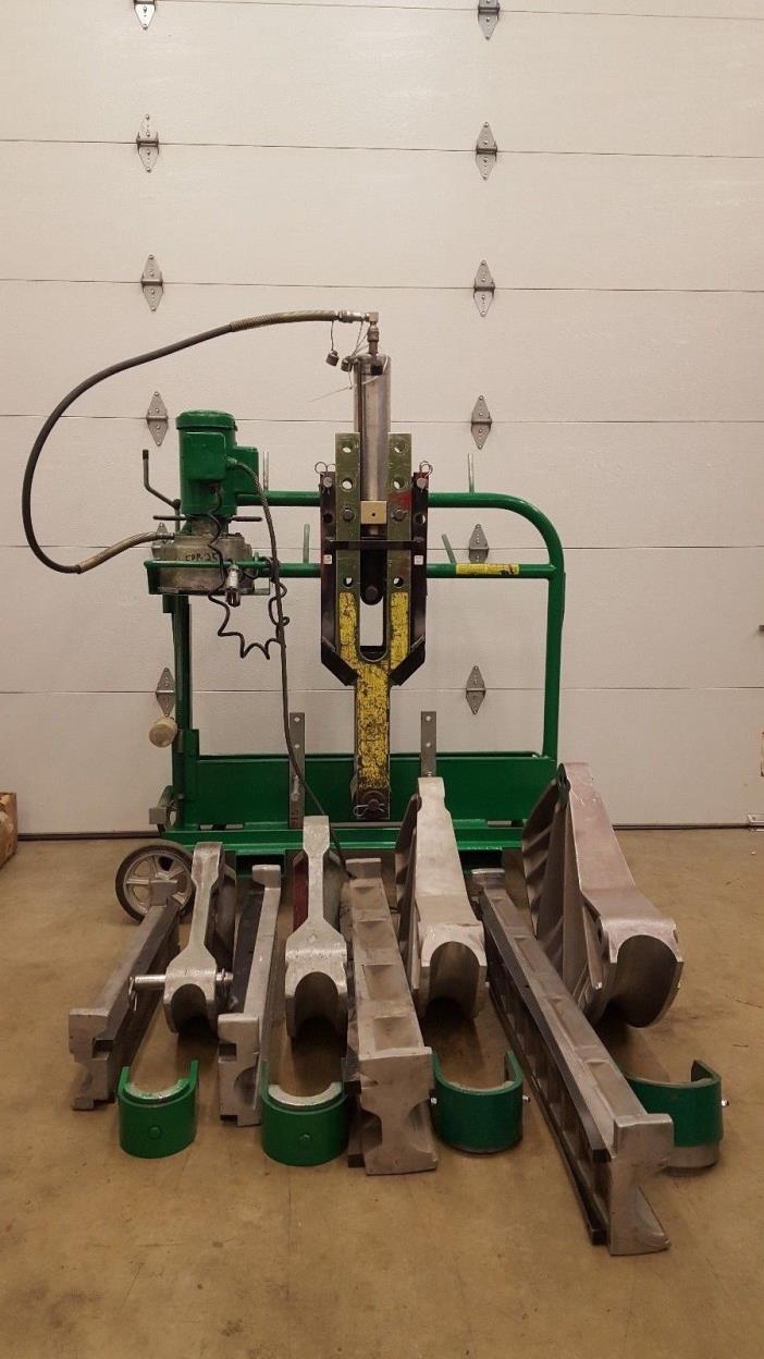 Greenlee 881CT Pipe Bender w/ Hydraulic Pump & Mobile Bending Table 2 1/2