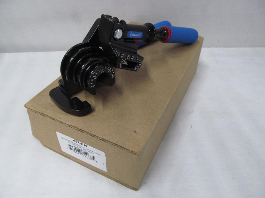 New Imperial 470-FH Triple Head 180 Tube Bender 3/16 1/4 5/16 3/8 OD ZZ040201