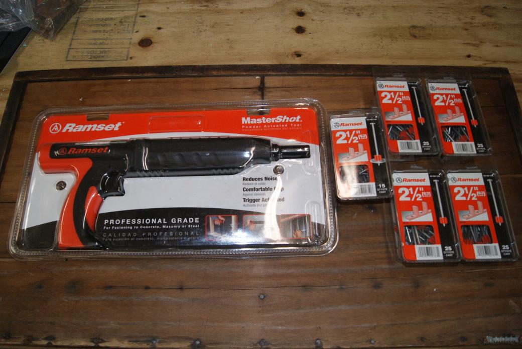 RAMSET MASTER SHOT POWDER FASTENING SYSTEM W/5 CTS 2-1/2
