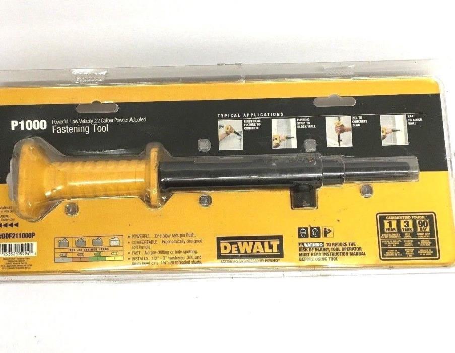 **NEW** DEWALT Single Shot Powder Actuated Hammer Tool - P1000