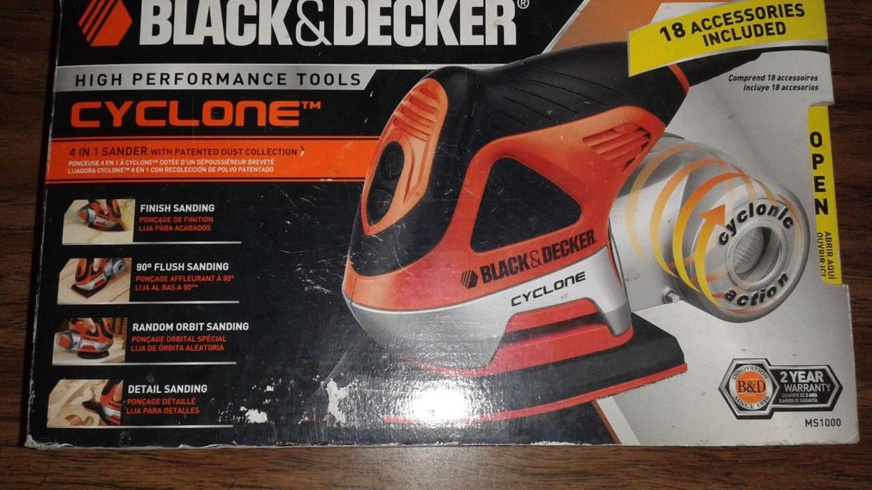 Black & Decker Cyclone sander BARELY USED  TESTED WORKS