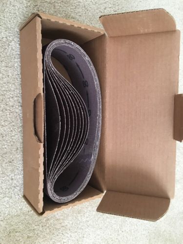 3” X 24” SANDING BELTS 80 GRIT 10 PACK 008-32480 Virginia Abrasives