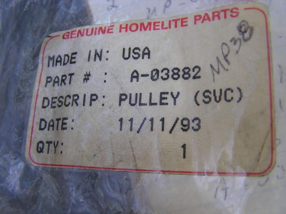 Homelite A-03882 (UP05972) STARTER RECOIL PULLEY for MP38 Multi Use Saw