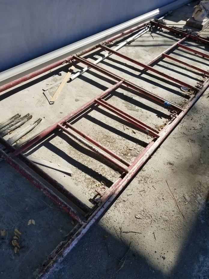 4 Modular Scaffolding Rolling Construction Frames Ladder Steel Locking Casters
