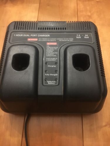 CRAFTSMAN 1 HOUR DUAL CHARGER 7.2 - 24 VOLT GOOD USED CONDITION 315-115730