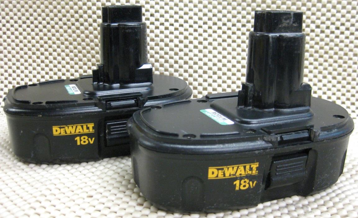 o'o'o . SET of 5 BATTERIES .. DEWALT DC9098 .. 18V .. BATTERY .. for REPAIR!!