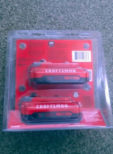 NEW Craftsman Max 20 Volt 2Ah Lithium-Ion Battery Pack  2 Pack CMCB204-2